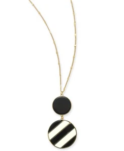INC International Concepts INC Gold-Tone Double Disc Pendant Necklace, 32″ + ... - Picture 1 of 1