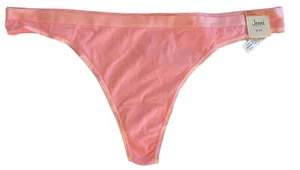 NWT JENNI Women's Solid Thong Panties Underwear Pink Fun XXXL - Picture 1 of 5
