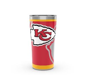 KANSAS CITY CHIEFS, 20oz STAINLESS STEEL TUMBLER FROM TERVIS  WITH LID INCLUDED