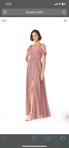 Brand New Ladies Bridesmaid Dress By Azazie Dusty Rose - Picture 1 of 10