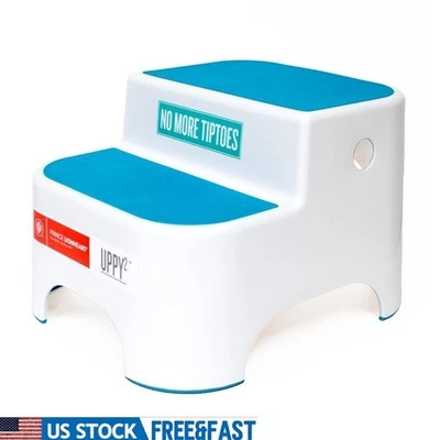 Детский 2-ступенчатый нескользящий легкий прочный стул для приучения к горшку новый - Изображение 1 из 4