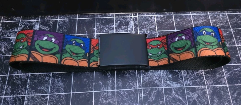 TMNT Teenage Mutant Ninja Turtles Cinturón Ajustable 42" S Unisex Hombre Mujer Niños Foto 1 de 1