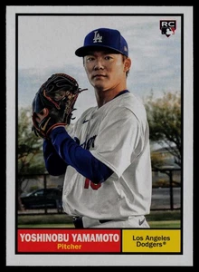 2024 Topps Archives #61 Yoshinobu Yamamoto RC Los Angeles Dodgers - Picture 1 of 2