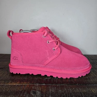 UGG Neumel Mujer Talla 6 Difuso Cálido Chukka Botas Zapatos Zapatillas Rosa Foto 1 de 4