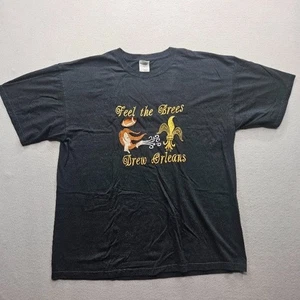 Feel the Brees Drew Orleans Gildan Women XL Black Drew Brees T-Shirt  - Picture 1 of 11