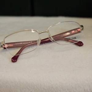 Roberto Cavalli Phakt 929 A16 Silver Red Semi Rimless Eyeglasses Frames - Picture 1 of 9