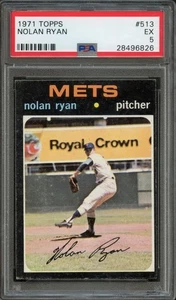 BB - 1971 - Topps - #513 - Nolan Ryan - PSA 5 - EX - Picture 1 of 2