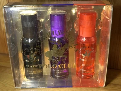 Beverly Hills Polo Club Clásico Fragancia Natural Spray Corporal Paquete de 3 Para Hombres Nuevo Foto 1 de 4