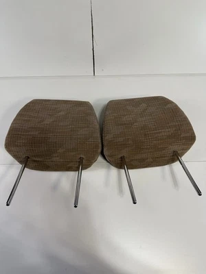 02-04 HONDA CR-V CRV Front SEATS FRONT HEAD RESTS HEADRESTS CLOTH TAN BROWN - Image 1 of 3