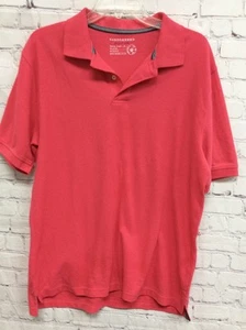 Camisa Polo Saddlebred Para Hombre Talla Mediana Coral Manga Corta Pullover Perfecto - Imagen 1 de 7