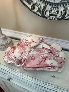 Pottery Barn Teen LoveShackFancy Bow Decor Pink Garden Damask NWOB OB - Picture 1 of 3