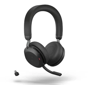 Jabra Evolve2 75 - USB-C UC - Black Wireless Headset / Music Headphones Black - Picture 1 of 6