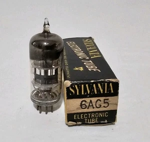 New Old Stock Genuine Sylvania #6AG5 Electron Tube With Original Box - Picture 1 of 6