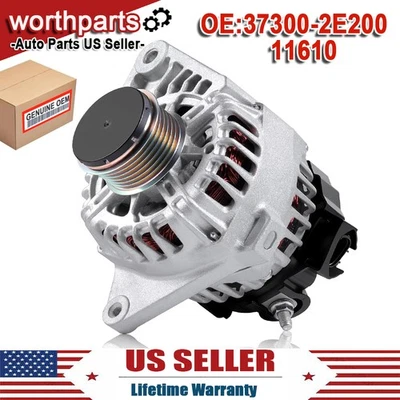 Alternator For 2014-2016 Hyundai Elantra 2014-2018 Kia Forte 2012-2013 Soul 2.0L Foto 1 de 4