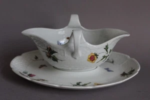 Ceralene Mon Jardin Sauciere mit Unterteller 2-teilig Reynaud Limoges France - Picture 1 of 10