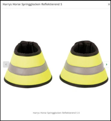Harry´s Horse Hufglocken Springschoner Springglocken Reflectiv Neon - gelb S neu - Bild 1 von 4