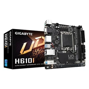 Gigabyte H610I scheda madre CPU LGA 1700 RAM DDR5 Mini ITX VGA HDMI DP PS2 USB - Foto 1 di 5