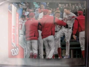 JUMP ON 6 NATIONALS 2020 Topps On Demand MINI RED /5 Card PWE - Picture 1 of 1