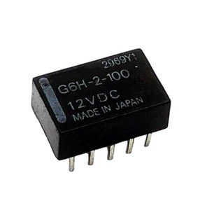 2Pcs G6H-2-100 12VDC 10Pins Signal Relay New - Picture 1 of 2