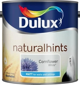 Dulux ORIGINAL! NATURAL HINTS Matt 2.5L - Cornflower White - Emulsion Paint - Picture 1 of 1