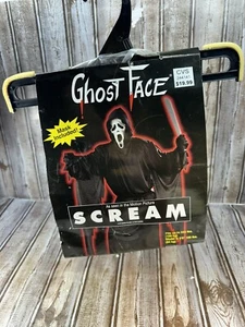 Scream Ghost Face Costume Sealed Mask NEW Old Stock Fun World 1997 CVS - Picture 1 of 5