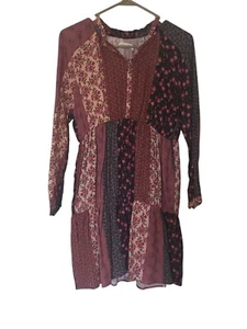 Zara Patchwork Peasant Paisley Floral Dress Girls Size 13-14 Multicolor NWT - Picture 1 of 5