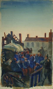 Wilhelm THÖNY (1888-1949) München 1914 - Französische Gefangene. - Bild 1 von 21
