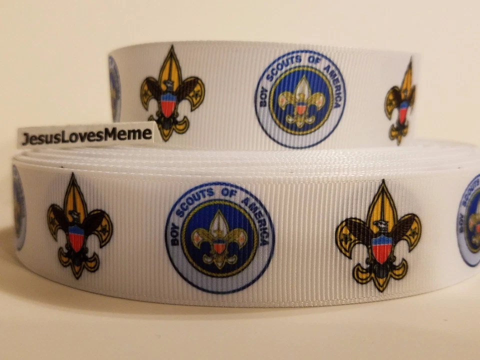 Grosgrain Ribbon Boy Scouts of America Boy Scout Symbol Eagle Honor Leaders 1" - Image 1 of 1