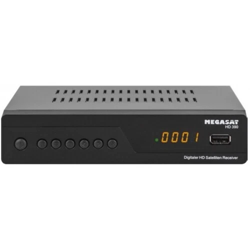Megasat HD 390 DVB-S2 HDTV SAT-Receiver - Schwarz (0201125)