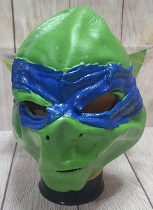 Rubies Teenage Mutant Ninja Turtles Adult Leonardo Halloween Mask Blue Green New - Picture 1 of 10
