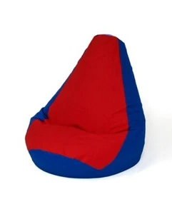 5905359299127 Sako Tasche birnenförmig pouffe dunkelblau-rot XL 140 x 100 cm Go - Bild 1 von 1
