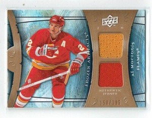 09-10 UD Artifacts Frozen Artifacts  Al MacInnis  /199  Dual Jerseys  HOF