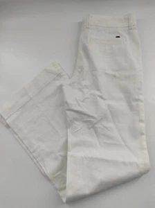 Tommy Hilfiger Hose Damen 36 W28 L32 ROME FIT Flare Leg Weiß Sommer Flecken H2 - Bild 1 von 10