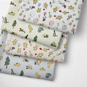 Winnie the Pooh Cotton Percale Fabric 200ct Baby Children's Dressmaking Craft