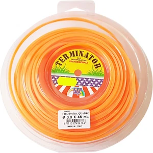 Filo Decespugliatore Professionale Quadro 3mmx46m Filo Nylon Terminator Maniver - Foto 1 di 1