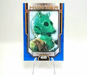 2021 Topps Star Wars Bounty Hunters Greedo /199 Blue Commemorative Patch Card - Picture 1 of 12