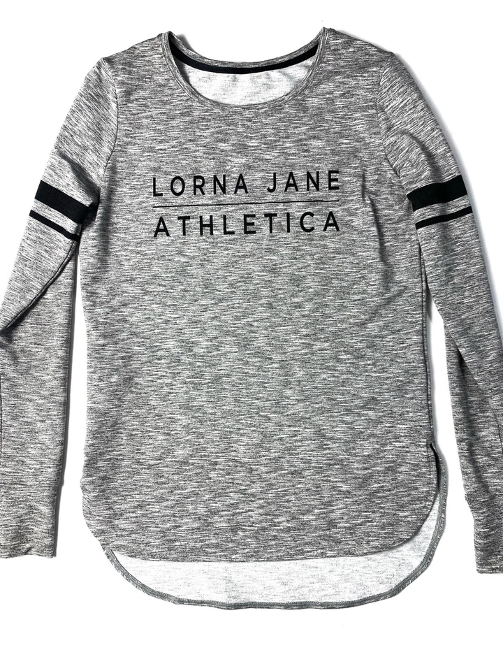 Camiseta deportiva de entrenamiento Lorna Jane gris activa para mujer talla XS Foto 1 de 4