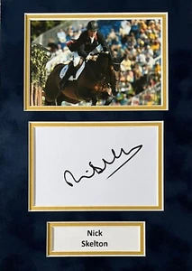 Nick Skelton Hand Signed A4 Mounted Photo Display Olympics Autograph - Picture 1 of 1