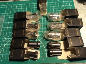 11 pc Lyndex DA 180DA Collets Sizes in details Used (9) - Picture 1 of 6