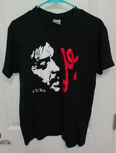 VTG Che Guevara Shirt Signature Silhouette Med Blk - Picture 1 of 4