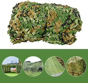 Rete mimetica 26 x 26 piedi rete mimetica rete boschiva per campeggio militare caccia - Foto 1 di 9