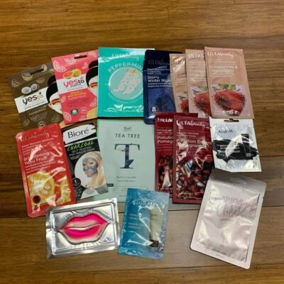 Ulta Beauty & Yes To Face Mask Lot: Hydrating, Brightening, Peel Off Single Use - Image 1 of 4