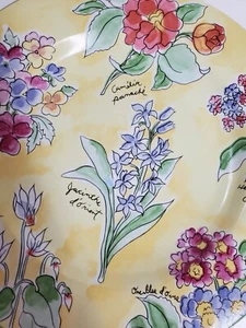 Furio Yellow floral design dinnerware. Made In Indonesia 4 Dinner 2 Side Plates - Picture 1 of 6