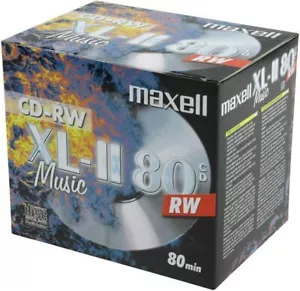 Maxell CD-RW XL II80 Audio Pack de 10 - Imagen 1 de 2