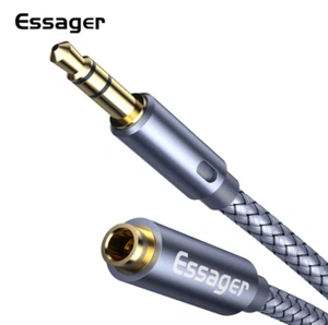 Essager 1/2/3/5M Headphone Extension Cable Jack 3.5mm Audio AUX 3.5 mm Female - Imagen 1 de 1