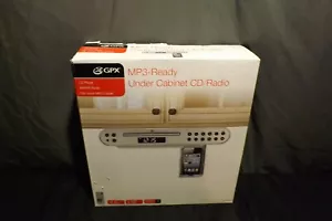 GPX MP3-Ready Under Cabinet CD/Radio KC222S CD Player Kitchen Radio Clock. - Picture 1 of 5
