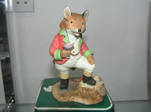 FIGURA VILLEROY & BOCH PICNIC AT FOXWOOD CUENTOS SQUIRE FOX FT10 EN ESTAÑO ORIGINAL - Imagen 1 de 3