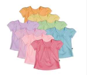 Paquete de 8 camisetas de manga corta 100 % algodón orgánico manga corta Honest Baby Clothing 18 meses - Imagen 1 de 7