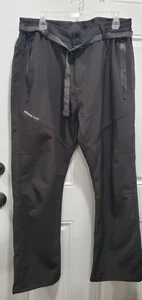 Moerdeng Pants Mens Size XL Black Soft Shell Waterproof Fleece Lined 36x31 EUC - Picture 1 of 9