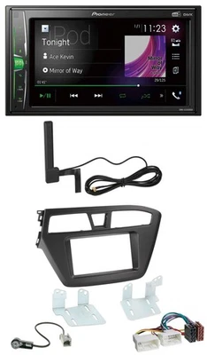Pioneer MP3 DAB AUX 2DIN Bluetooth Autoradio für Hyundai i20 (2014-2020) - Bild 1 von 4